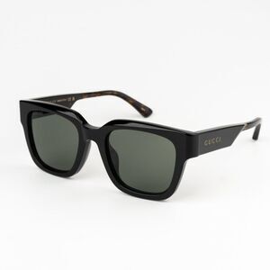 NEW Gucci GG1670SK 001 Black Havana Grey Unisex Square Sunglasses GG 1670SK